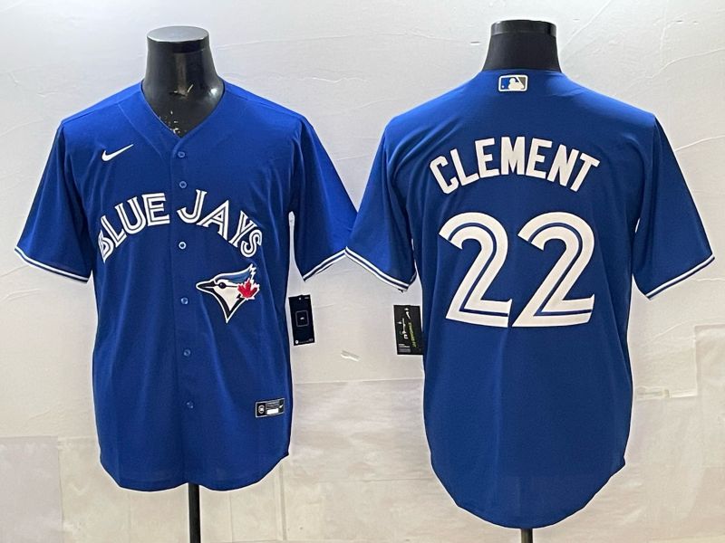 Men 2025 Toronto Blue Jays #22 Clement blue Game Nike MLB Jersey 0025